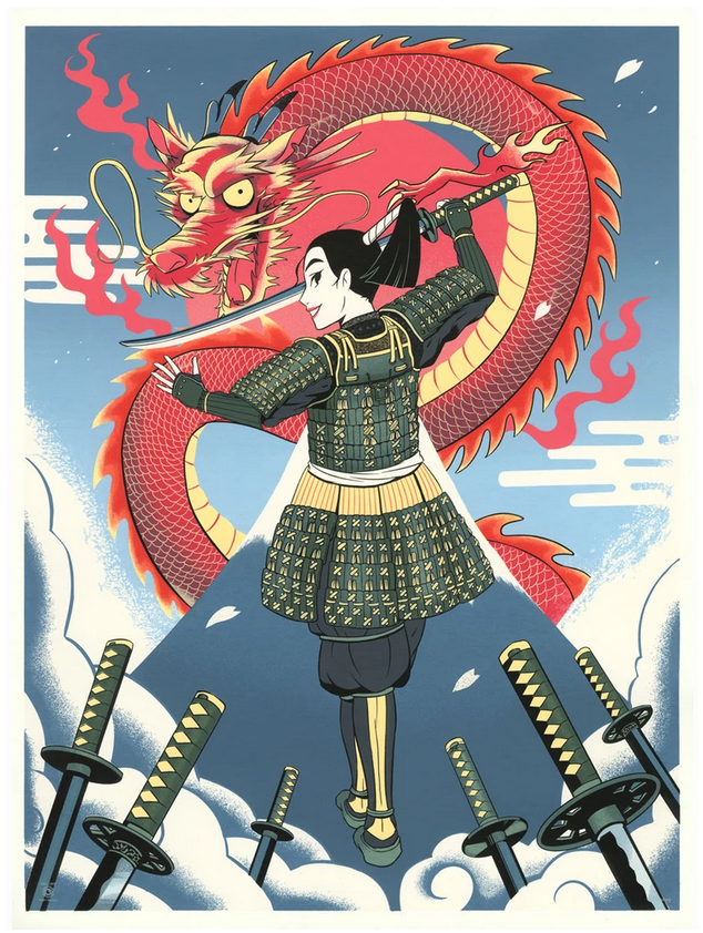 Mulan, Samurai Style - By Hackto Oshiro